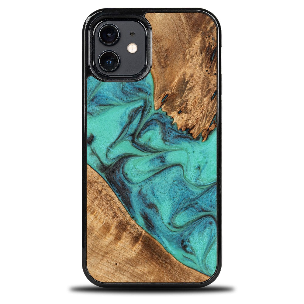 Etui Bewood Unique na iPhone 12 / 12 Pro - Turquoise (1)