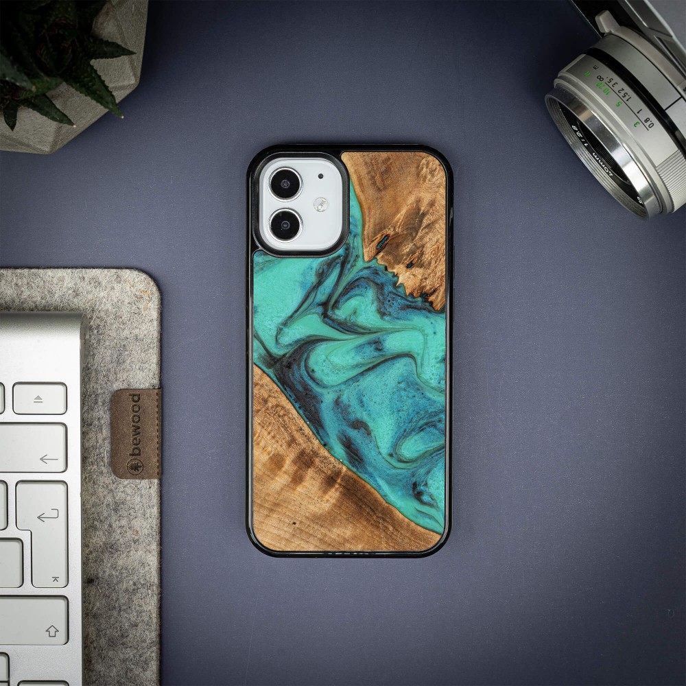 Etui Bewood Unique na iPhone 12 Mini - Turquoise (2)