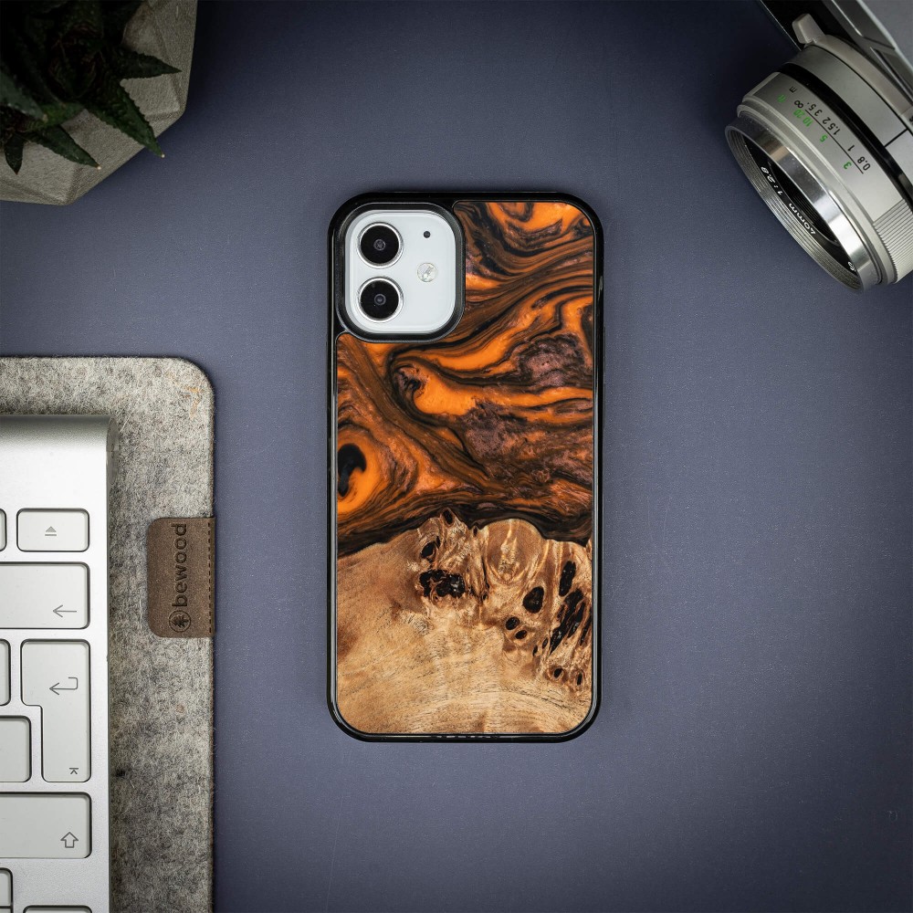Etui Bewood Unique na iPhone 12 Mini - Orange (2)