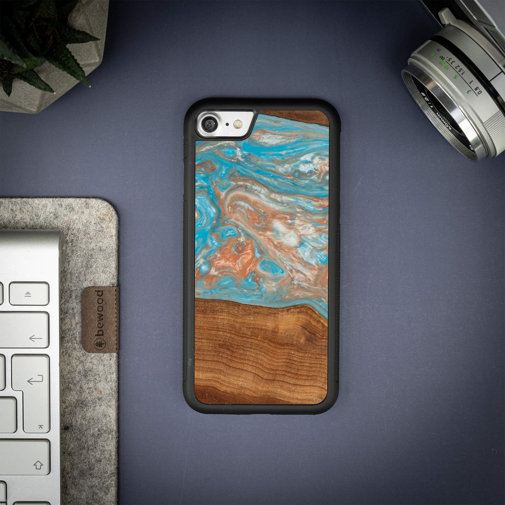 Etui Bewood Unique na iPhone 7/8  SE 2020 / 2022 - Planets - Saturn (2)