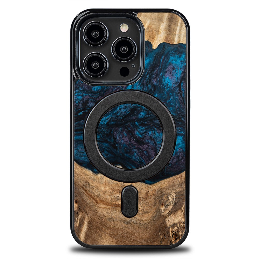 Etui Bewood Unique na iPhone 14 Pro - Planets - Neptun z MagSafe (1)