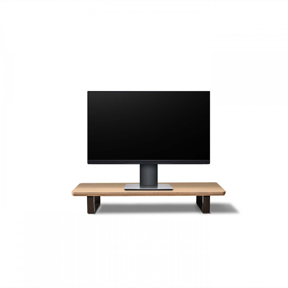 Podstawka pod monitor Bewood - Black - Dąb - Short (1)