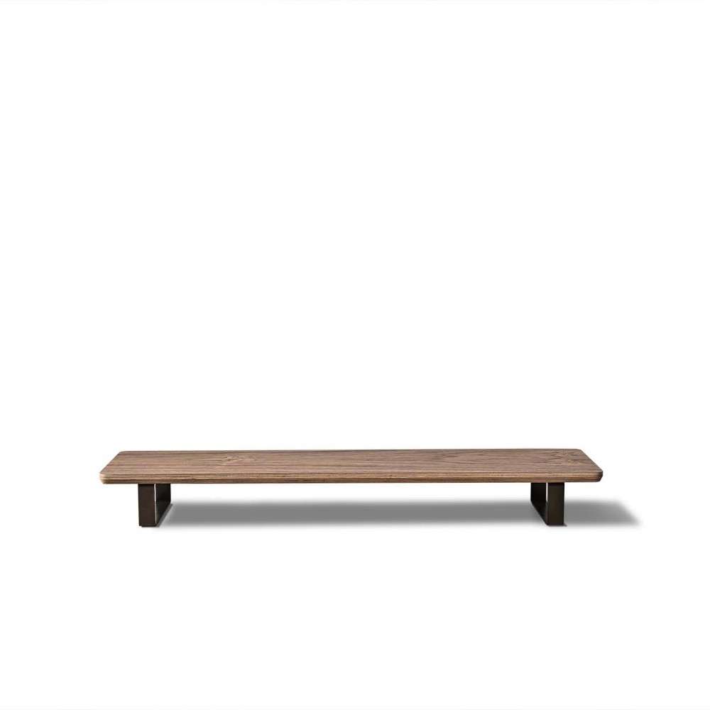 Monitor Stand Desk Shelf Bewood - Black - Walnut - Long (3)