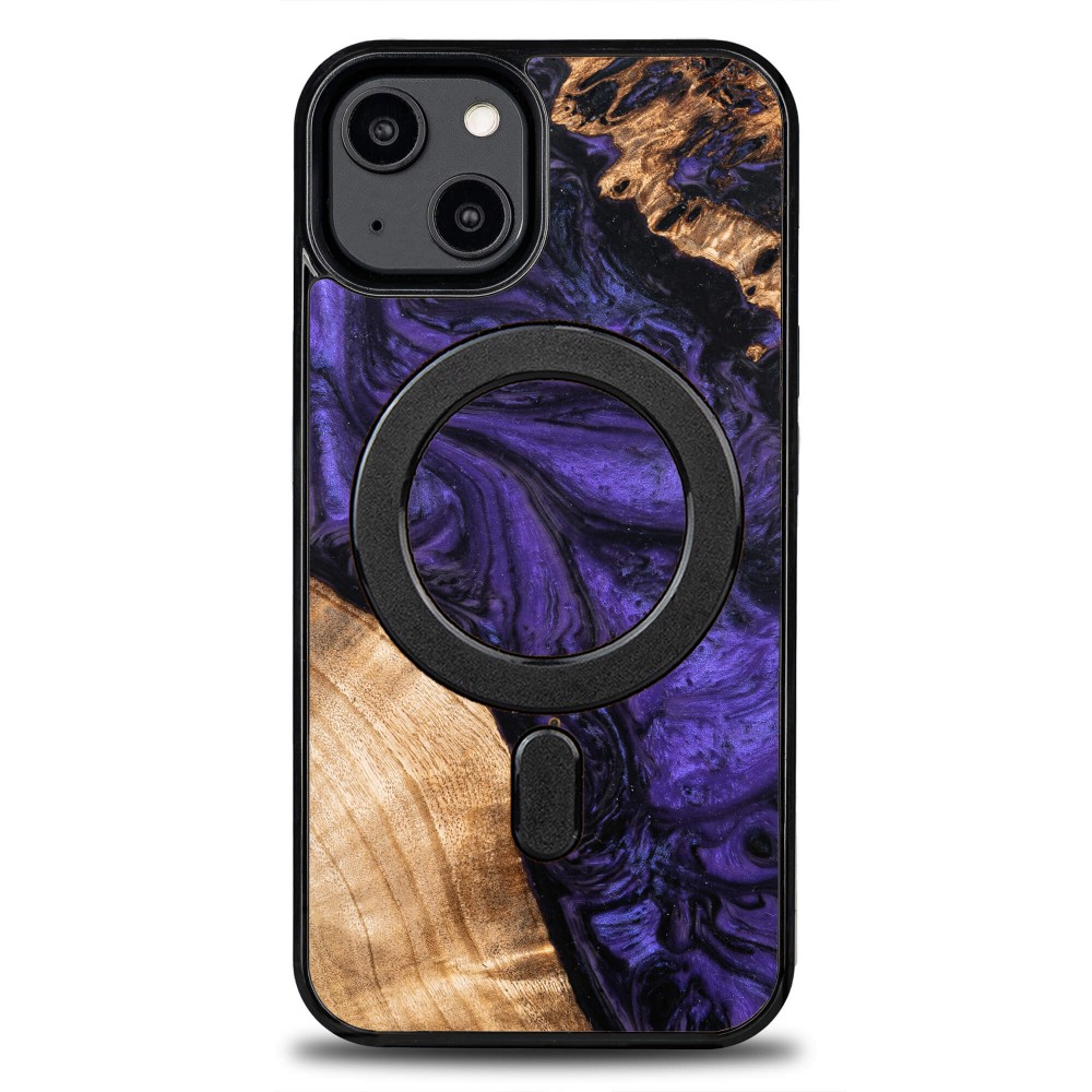 Bewood Resin Case - iPhone 14 - Violet - MagSafe (1)