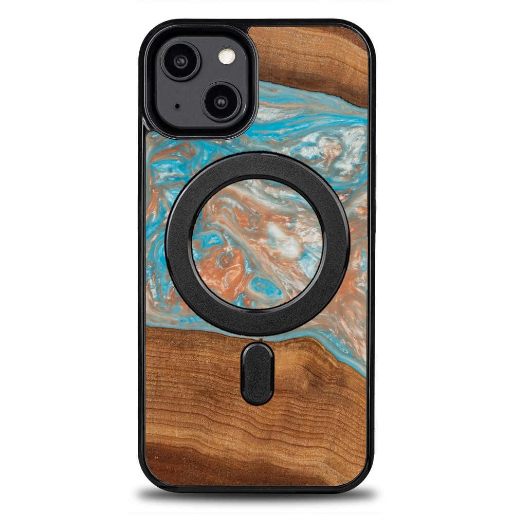Etui Bewood Unique na iPhone 14 - Planets - Saturn z MagSafe (1)