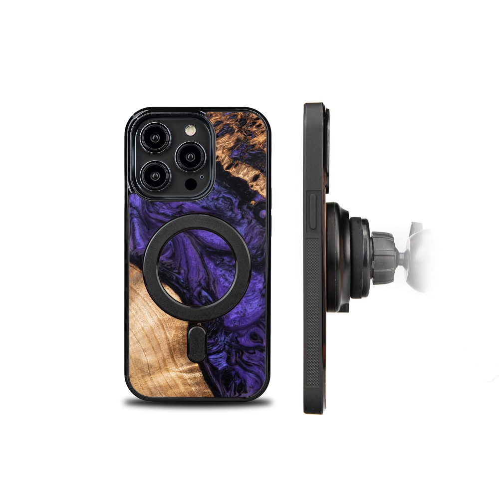 Etui Bewood Unique na iPhone 14 Pro - Violet z MagSafe (2)