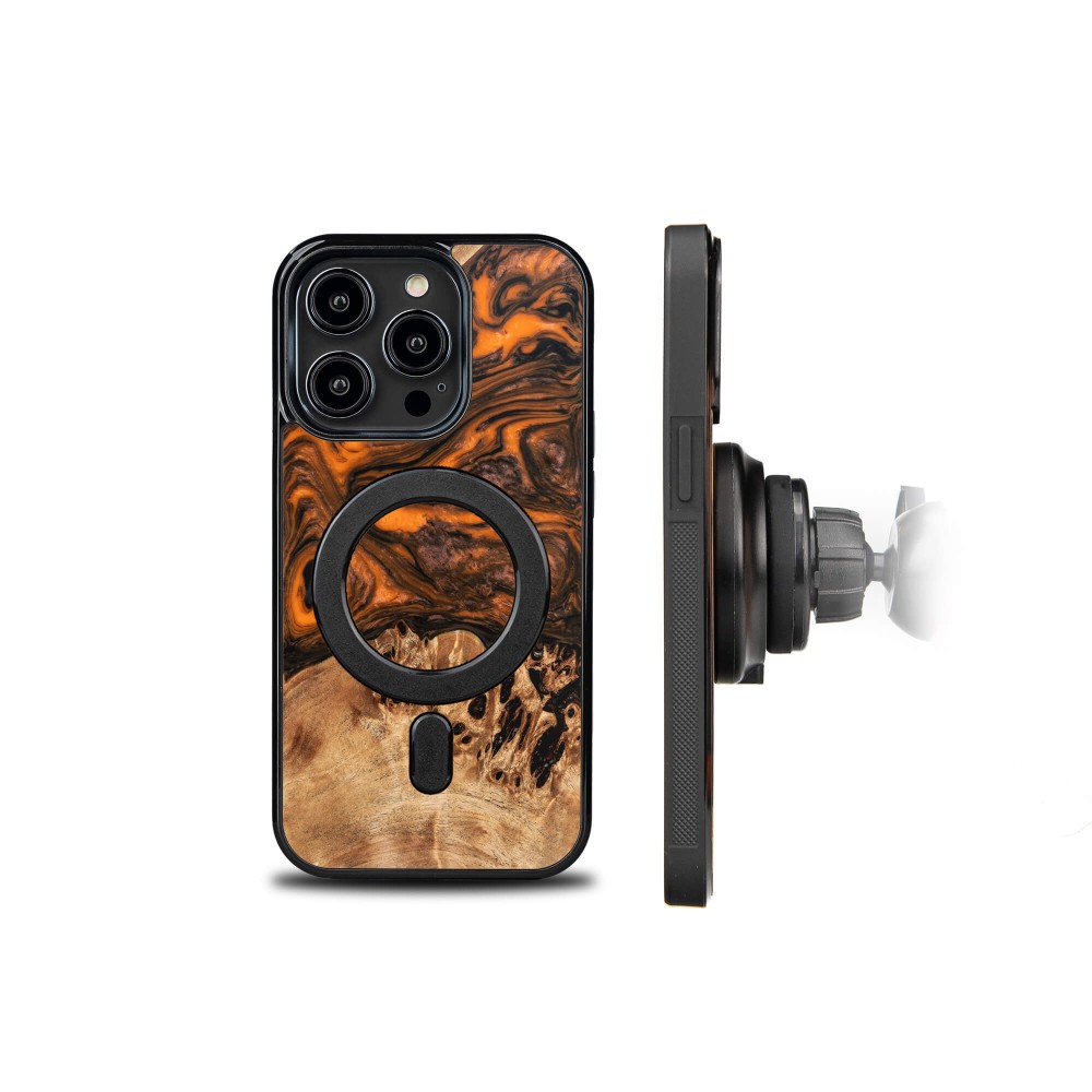 Etui Bewood Unique na iPhone 14 Pro - Orange z MagSafe (2)