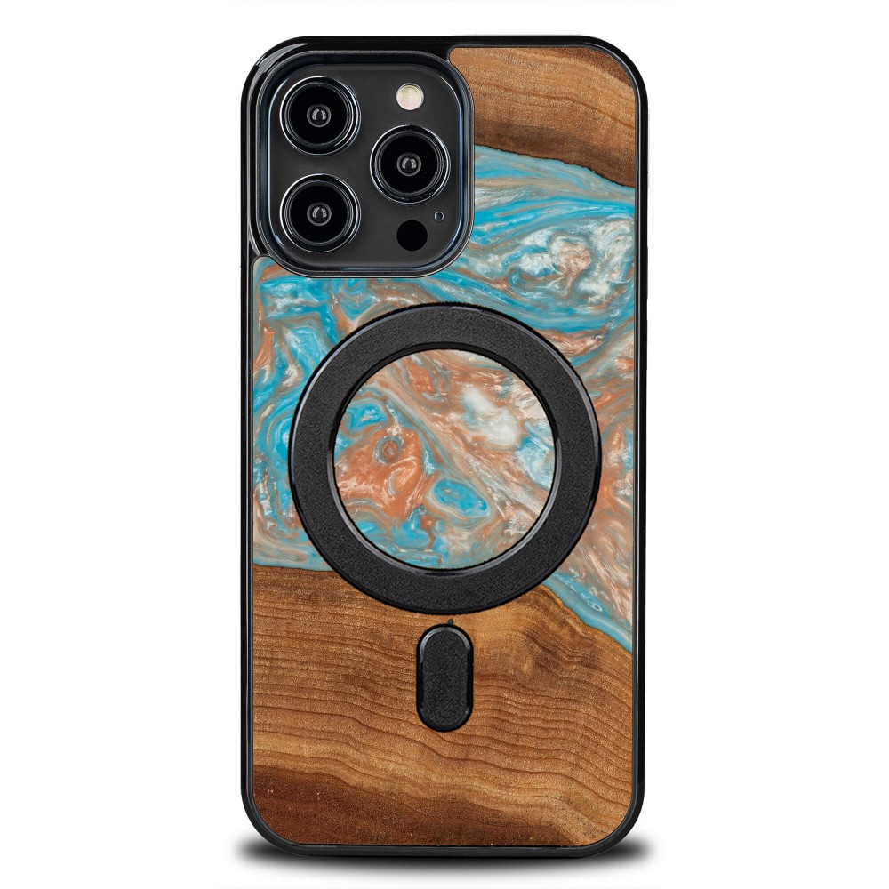 Etui Bewood Unique na iPhone 14 Pro Max - Planets - Saturn z MagSafe (1)