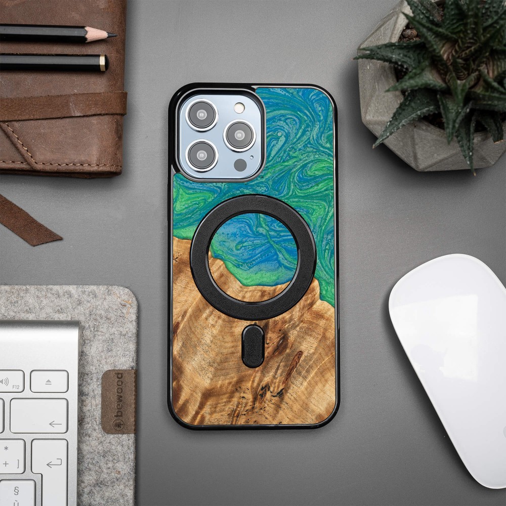 Etui Bewood Unique na iPhone 14 Pro Max - Neons - Tokyo z MagSafe (3)