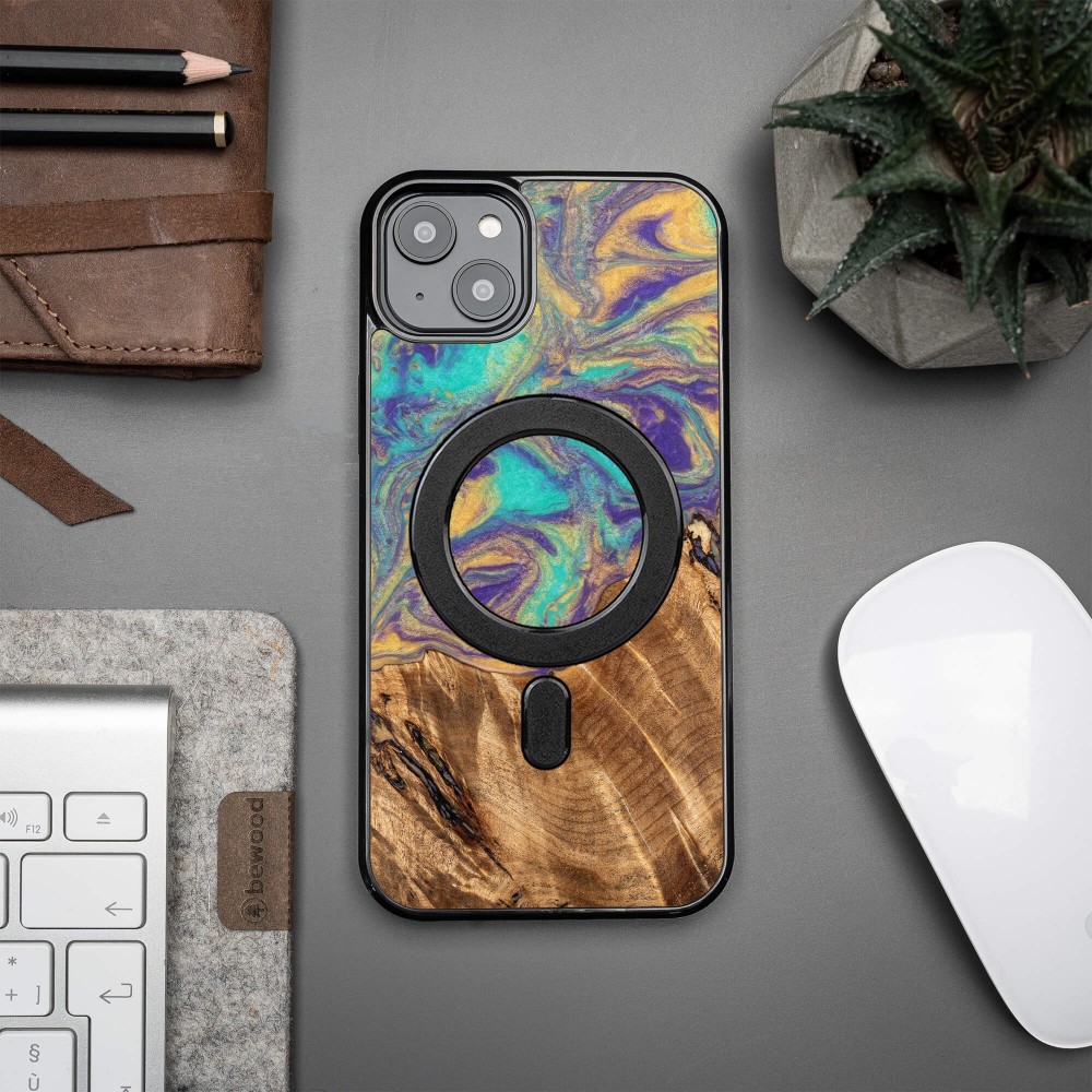 Etui Bewood Unique na iPhone 14 Plus - Planets - Merkury z MagSafe (3)