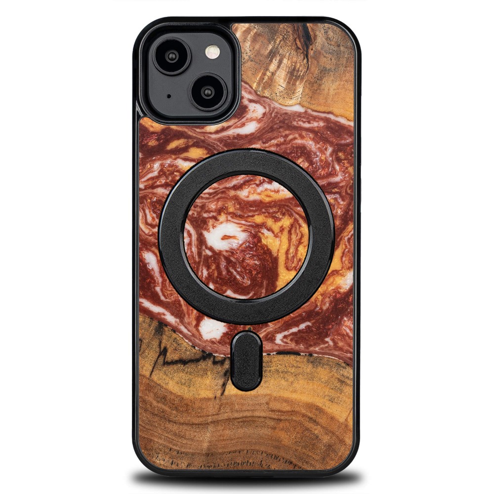Etui Bewood Unique na iPhone 14 Plus - Planets - Mars z MagSafe (1)