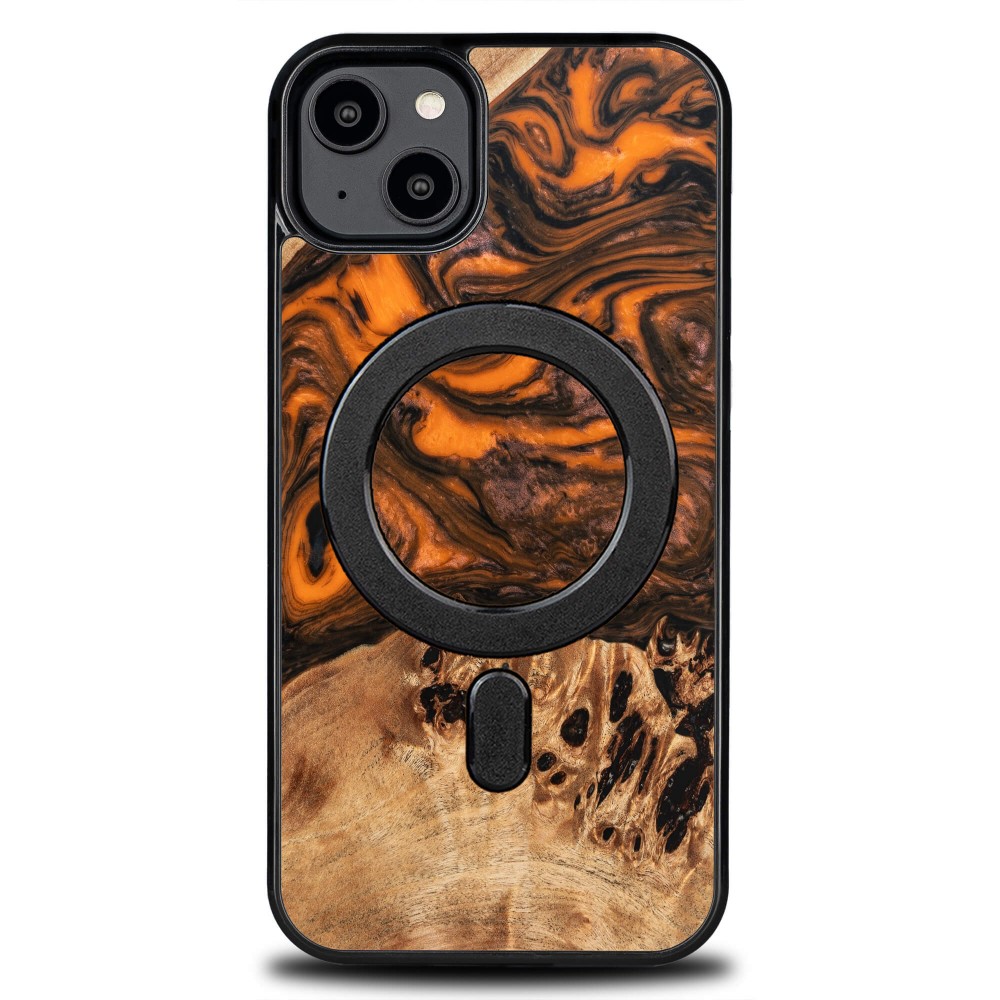 Etui Bewood Unique na iPhone 14 Plus - Orange z MagSafe (1)
