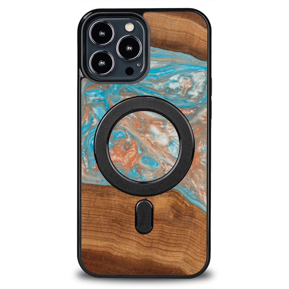 Etui Bewood Unique na iPhone 13 Pro Max - Planets - Saturn z MagSafe (1)