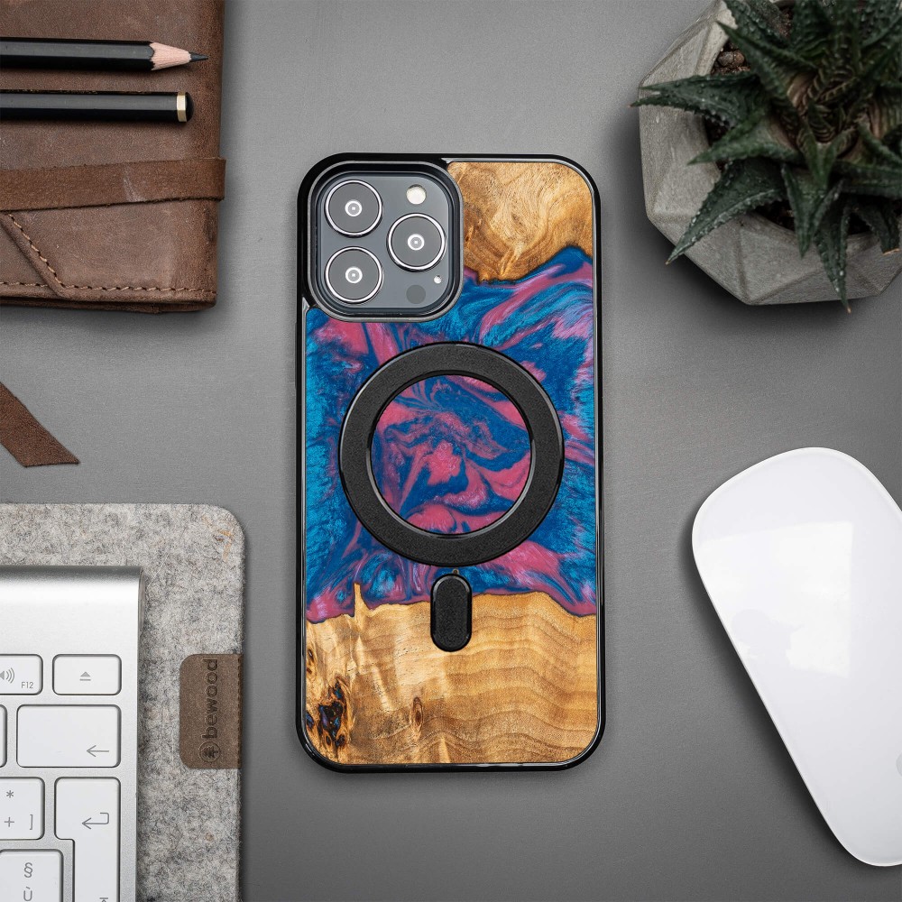 Etui Bewood Unique na iPhone 13 Pro Max - Neons - Vegas z MagSafe (3)