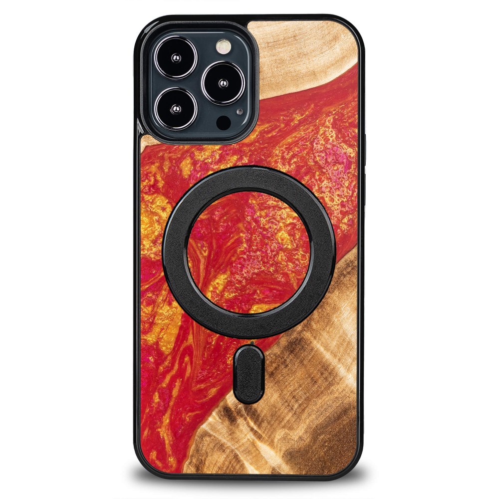 Etui Bewood Unique na iPhone 13 Pro Max - Neons - Paris z MagSafe (1)