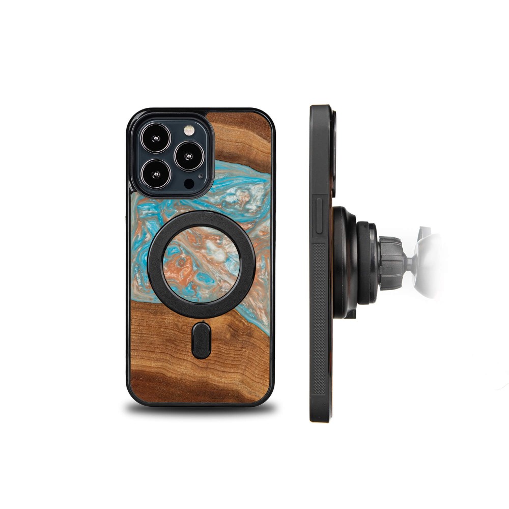 Etui Bewood Unique na iPhone 13 Pro - Planets - Saturn z MagSafe (2)