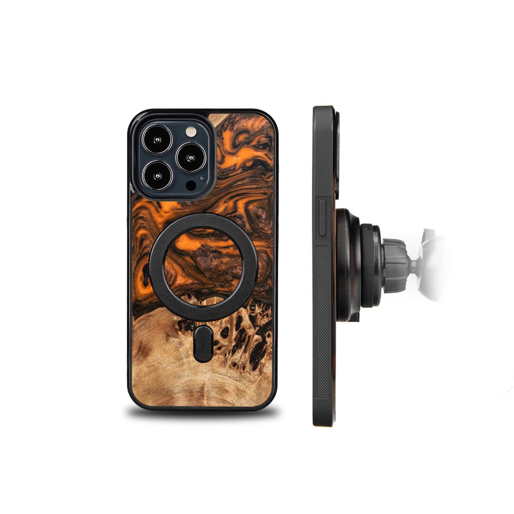 Etui Bewood Unique na iPhone 13 Pro - Orange z MagSafe (2)
