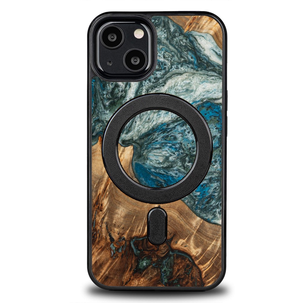 Etui Bewood Unique na iPhone 13 - Planets - Ziemia z MagSafe (1)