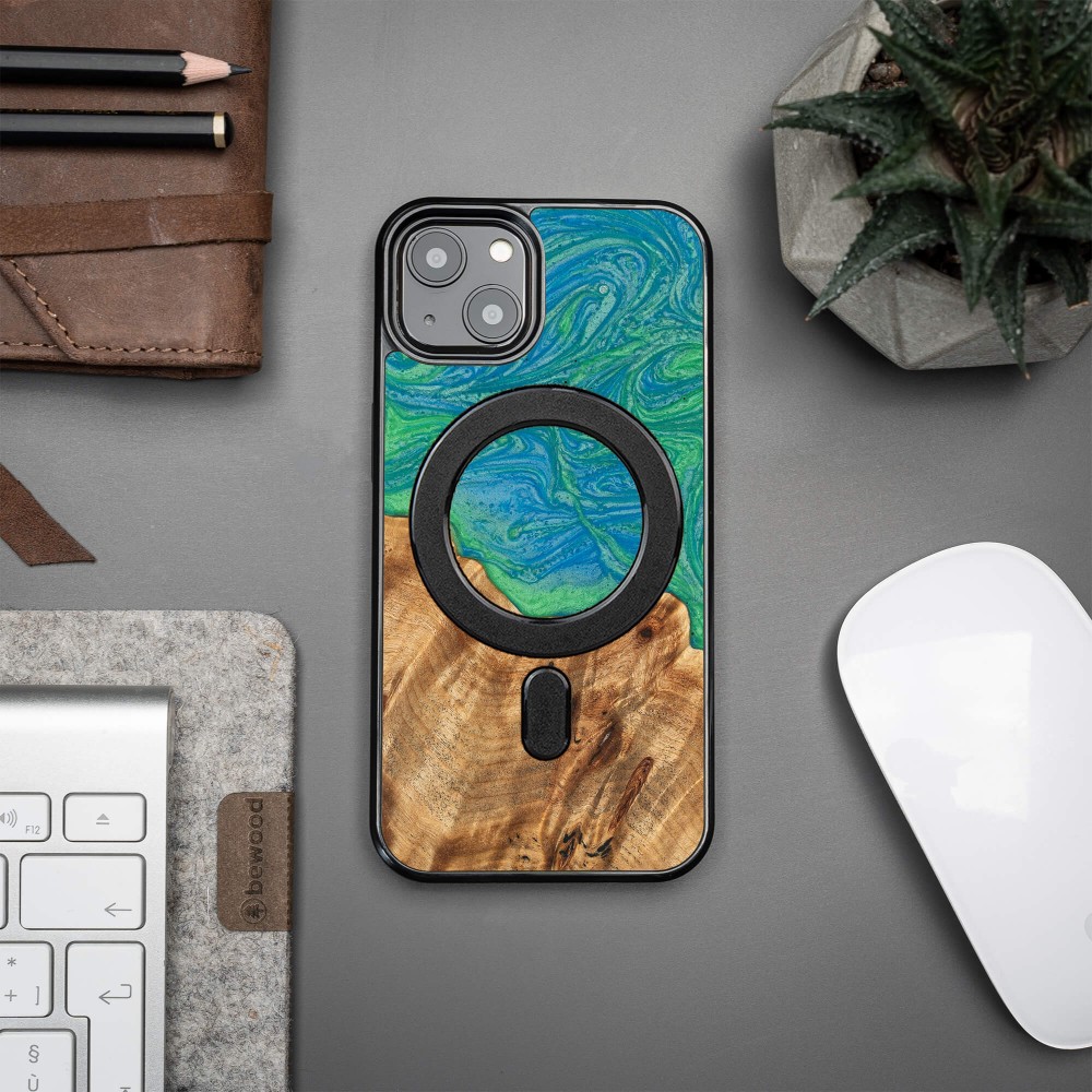 Etui Bewood Unique na iPhone 13 - Neons - Tokyo z MagSafe (3)