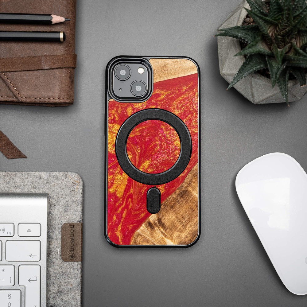 Etui Bewood Unique na iPhone 13 - Neons - Paris z MagSafe (3)