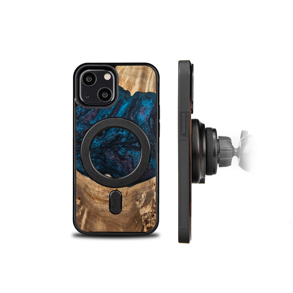 Etui Bewood Unique na iPhone 13 Mini - Planets - Neptun z MagSafe (2)