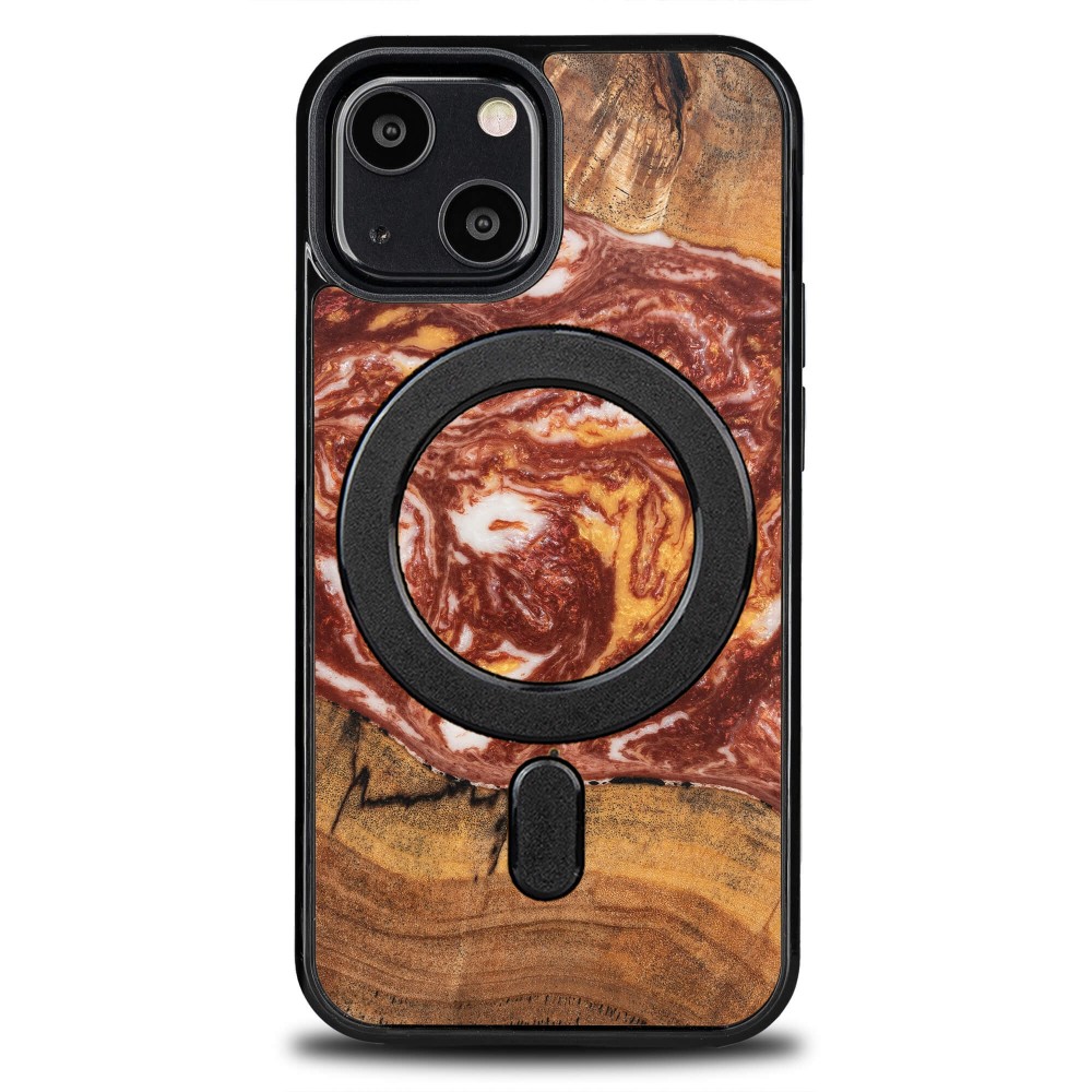Etui Bewood Unique na iPhone 13 Mini - Planets - Mars z MagSafe (1)