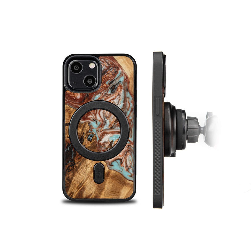 Etui Bewood Unique na iPhone 13 Mini - Planets - Jowisz z MagSafe (2)