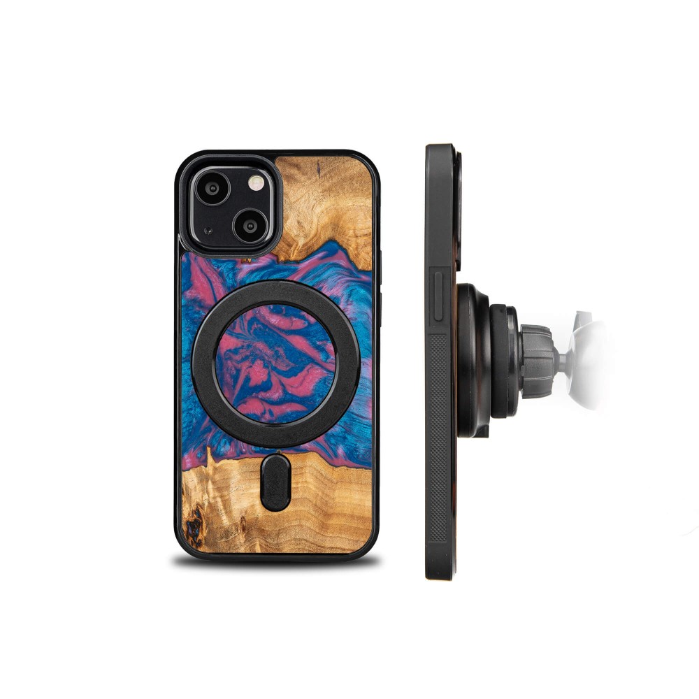 Etui Bewood Unique na iPhone 13 Mini - Neons - Vegas z MagSafe (2)