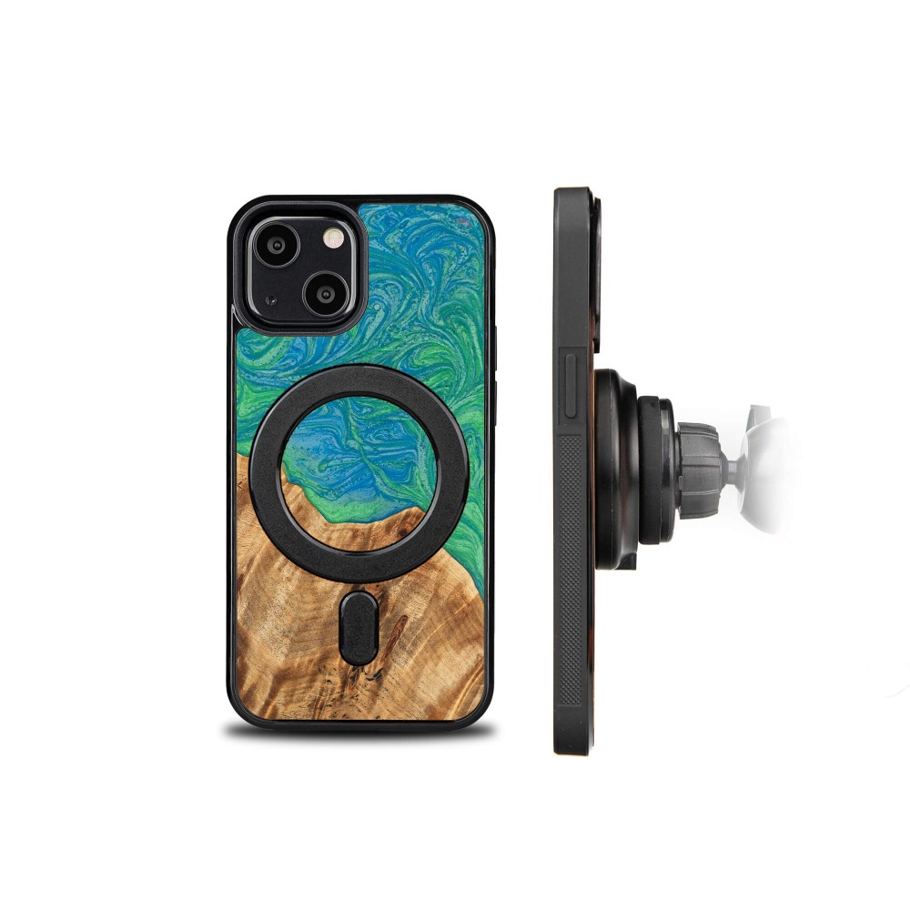 Etui Bewood Unique na iPhone 13 Mini - Neons - Tokyo z MagSafe (2)