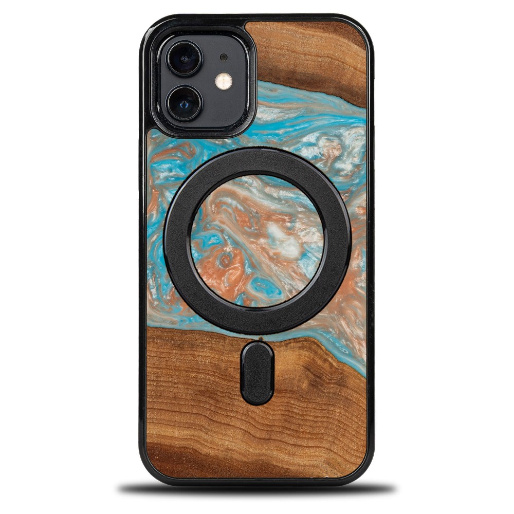 Etui Bewood Unique na iPhone 12 / 12 Pro - Planets - Saturn z MagSafe (1)