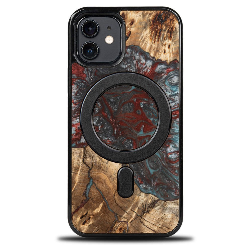 Etui Bewood Unique na iPhone 12 / 12 Pro - Planets - Pluton z MagSafe (1)