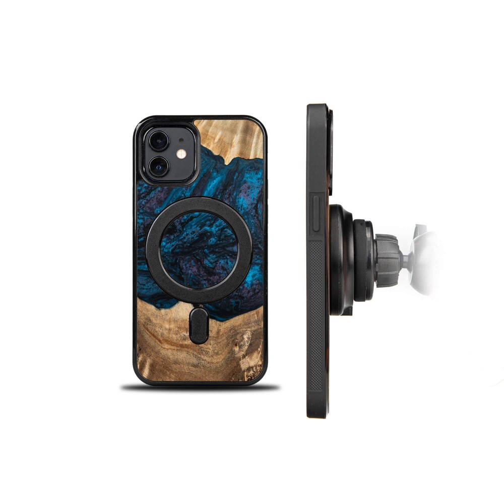Etui Bewood Unique na iPhone 12 / 12 Pro - Planets - Neptun z MagSafe (2)