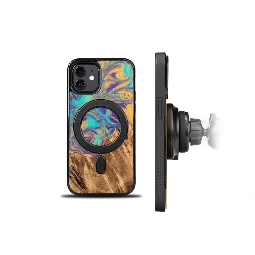 Etui Bewood Unique na iPhone 12 / 12 Pro - Planets - Merkury z MagSafe (2)