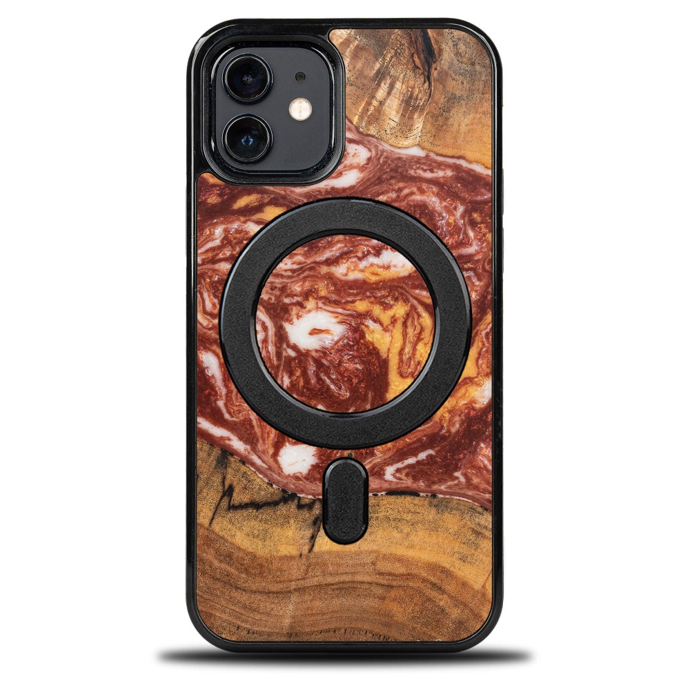 Etui Bewood Unique na iPhone 12 / 12 Pro - Planets - Mars z MagSafe (1)