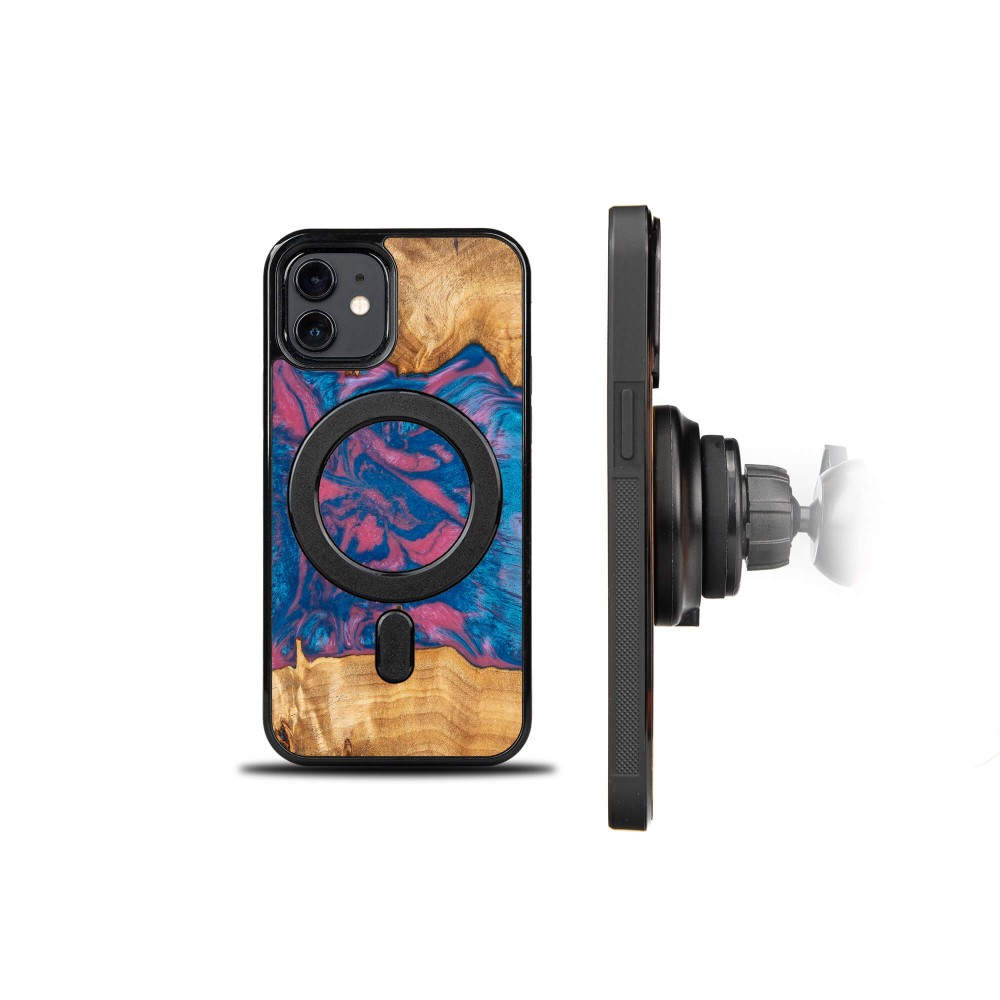 Etui Bewood Unique na iPhone 12 / 12 Pro - Neons - Vegas z MagSafe (2)