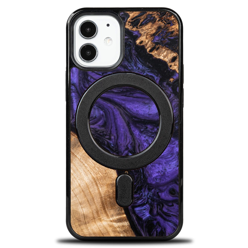 Etui Bewood Unique na iPhone 12 Mini - Violet z MagSafe (1)