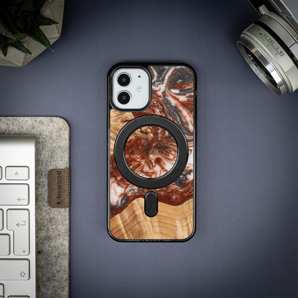 Etui Bewood Unique na iPhone 12 Mini - Planets - Wenus z MagSafe (3)