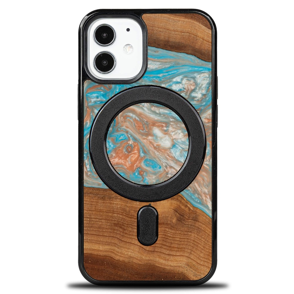 Etui Bewood Unique na iPhone 12 Mini - Planets - Saturn z MagSafe (1)