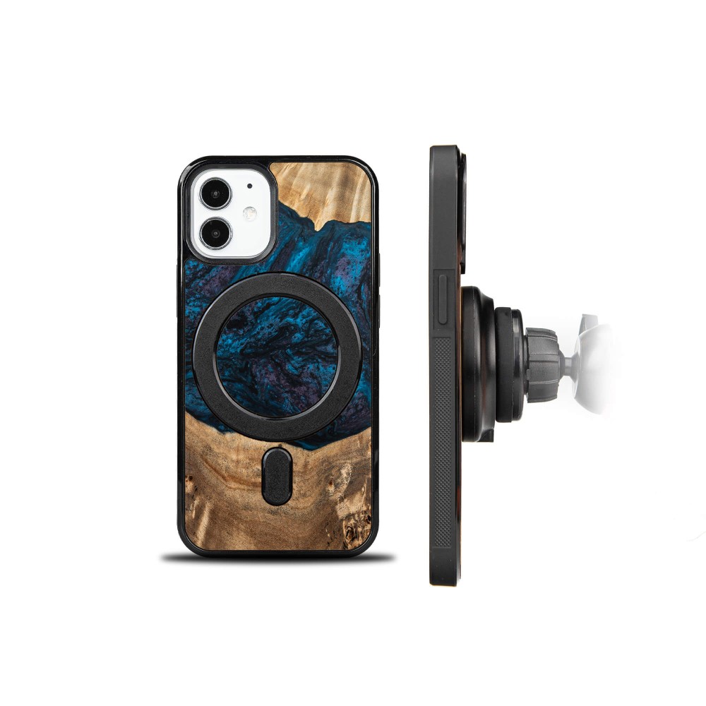 Etui Bewood Unique na iPhone 12 Mini - Planets - Neptun z MagSafe (2)