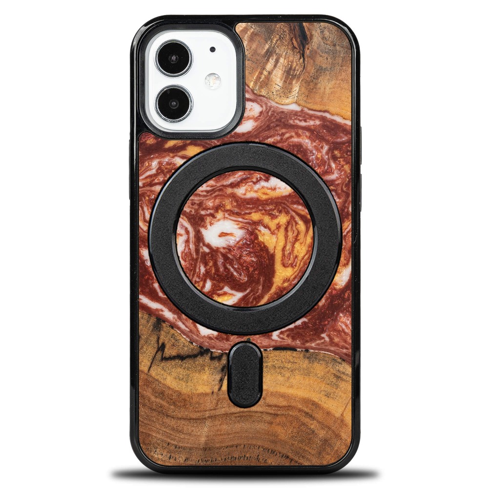 Etui Bewood Unique na iPhone 12 Mini - Planets - Mars z MagSafe (1)