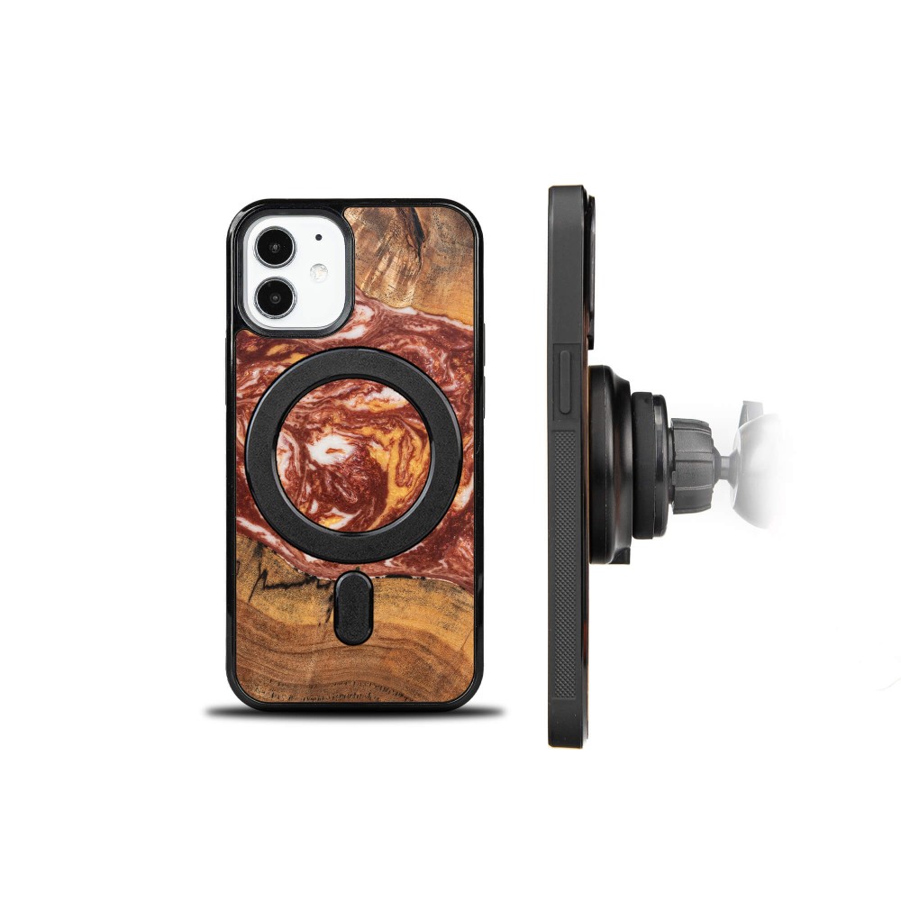 Etui Bewood Unique na iPhone 12 Mini - Planets - Mars z MagSafe (2)