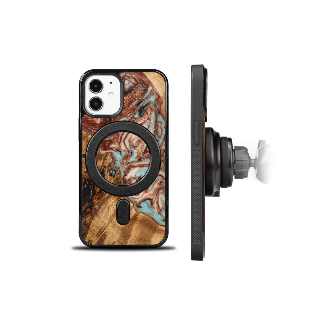 Etui Bewood Unique na iPhone 12 Mini - Planets - Jowisz z MagSafe (2)