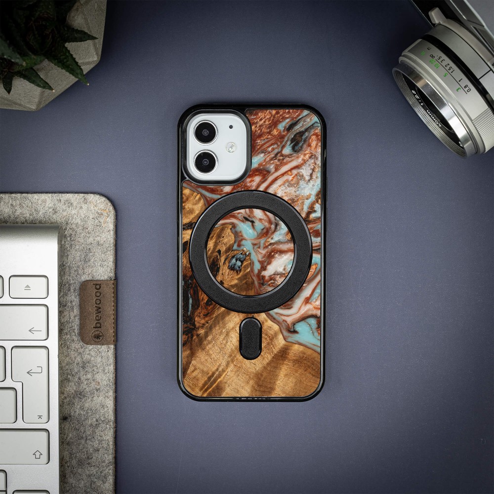 Etui Bewood Unique na iPhone 12 Mini - Planets - Jowisz z MagSafe (3)
