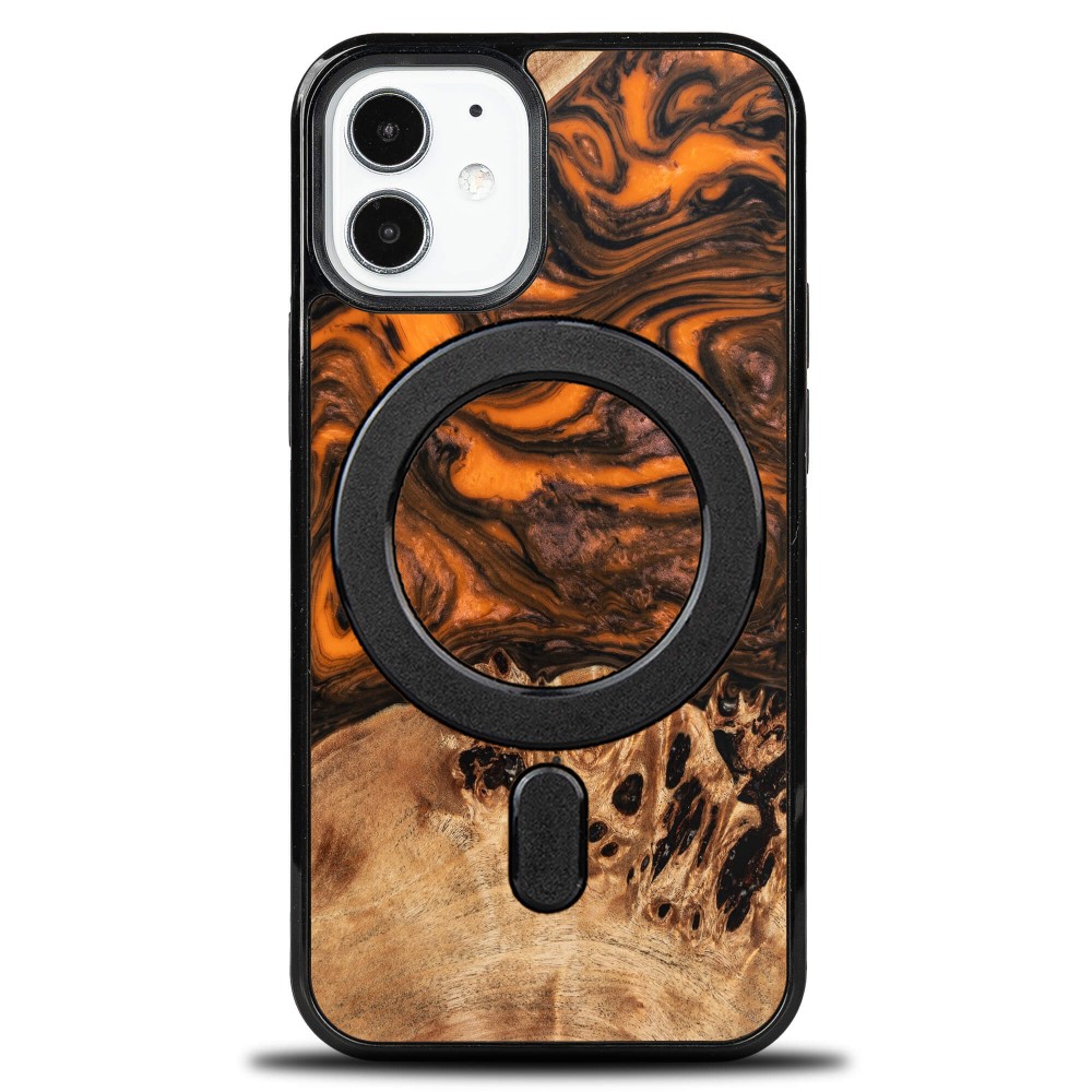 Etui Bewood Unique na iPhone 12 Mini - Orange z MagSafe (1)