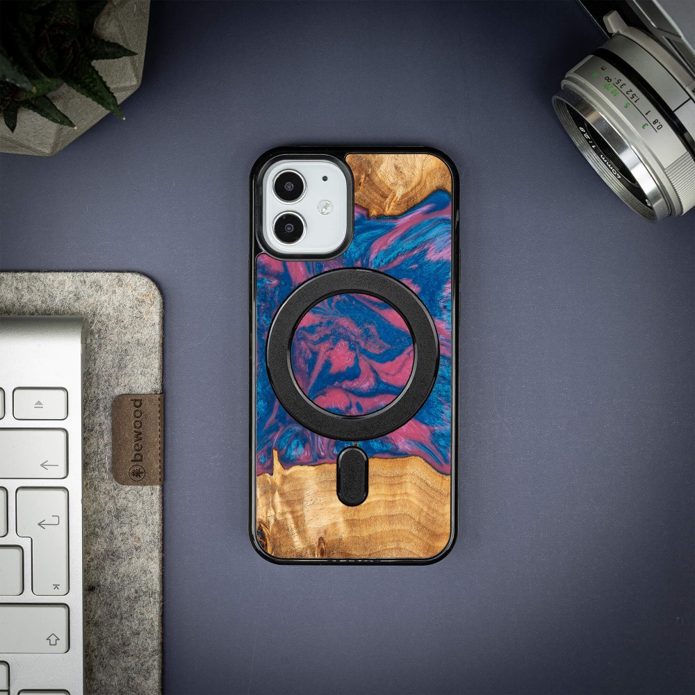 Etui Bewood Unique na iPhone 12 Mini - Neons - Vegas z MagSafe (3)