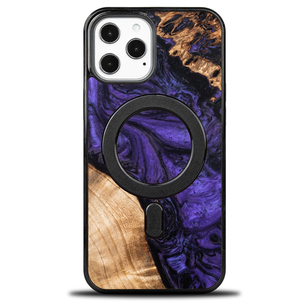 Etui Bewood Unique na iPhone 12 Pro Max - Violet z MagSafe (1)
