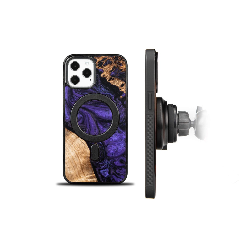 Etui Bewood Unique na iPhone 12 Pro Max - Violet z MagSafe (2)