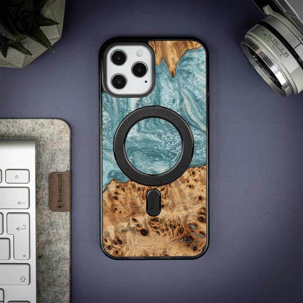Etui Bewood Unique na iPhone 12 Pro Max - Planets - Uran z MagSafe (3)