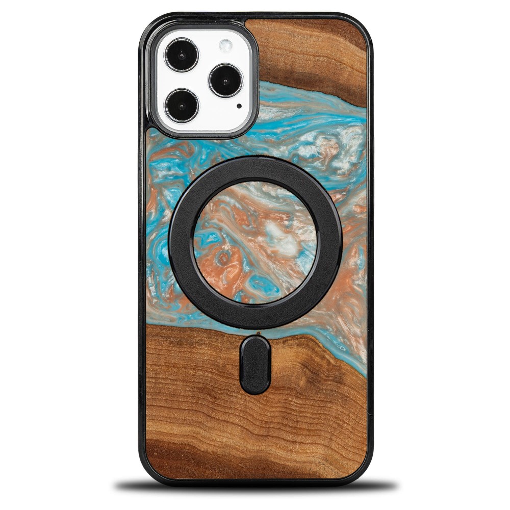 Etui Bewood Unique na iPhone 12 Pro Max - Planets - Saturn z MagSafe (1)