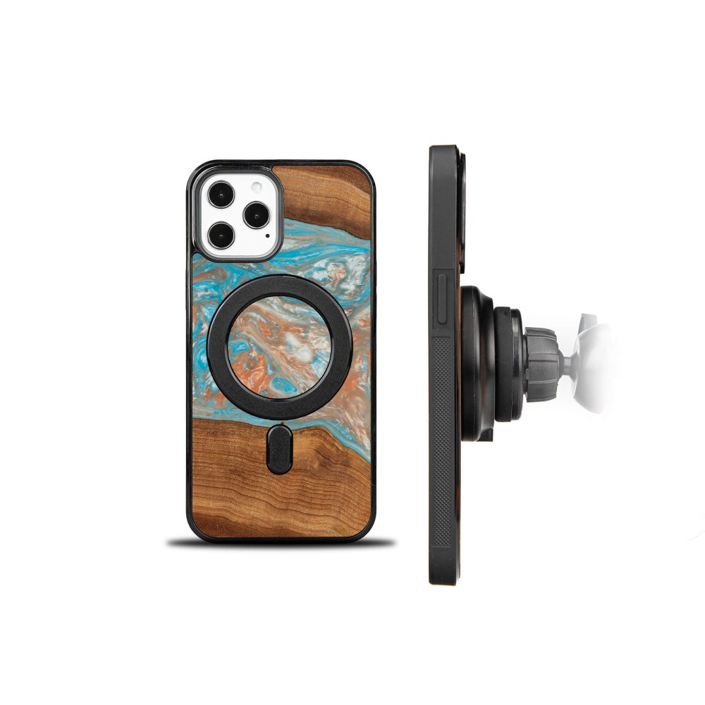 Etui Bewood Unique na iPhone 12 Pro Max - Planets - Saturn z MagSafe (2)